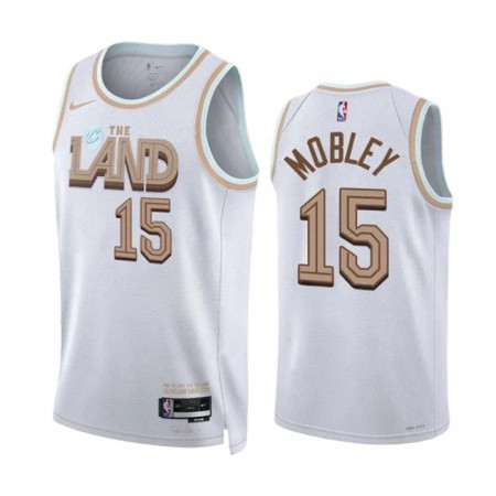 Dres Cleveland Cavaliers Isaiah Mobley 15 Nike 2022-23 City Edition Bijela Swingman